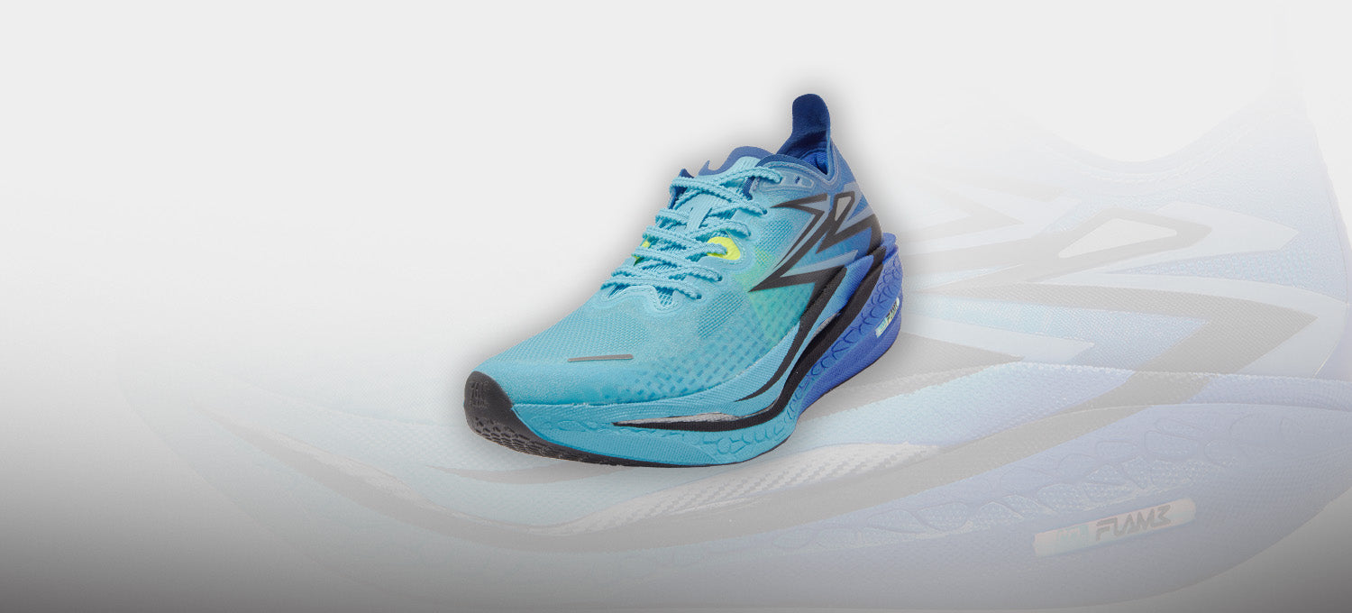 361° FLAME4 マラソンシューズ FLAME 4: Glass Blue / Orange